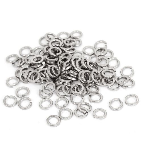 100pcs 304 stainless steel split lock spring washers m6 screw gasket pad for sale