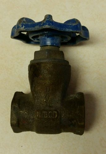 New 1/2 &#034; threaded brass Nibco gate valve
