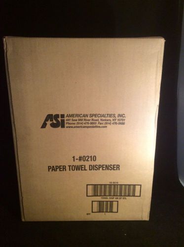 New! ASI 0210 Paper Towel Dispenser, Surface Mounted, Stainless Steel model 210