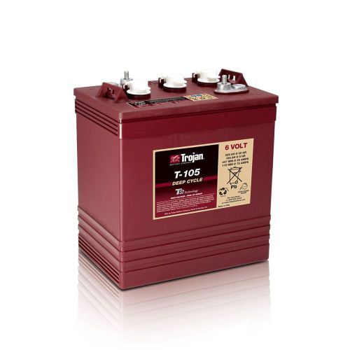 Trojan t-105 6v 225ah deep cycle battery for golf carts &amp; scrubbers for sale