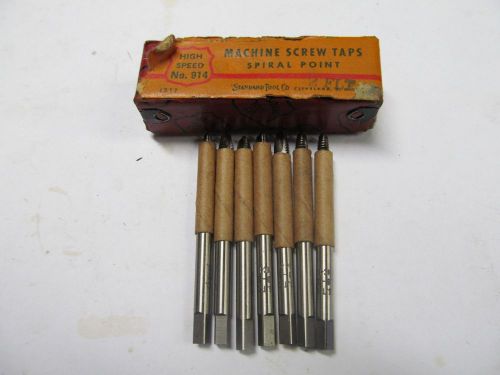 (7) NOS American Made Standard 8-32,HS,2-Flute, Spiral Point Taps.