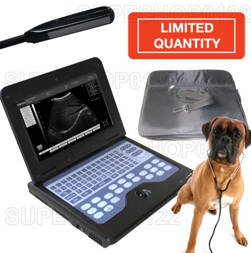 VET Veterinary Laptop Ultrasound Scanner Machine 7.5mhz Rectal linear probe+Bag