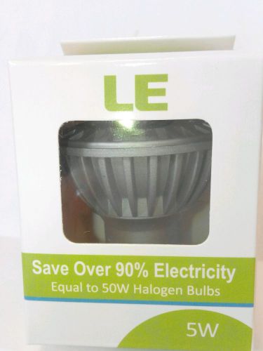 LE® 5W MR16 GU10 LED Bulbs, 50W Halogen Equivalent, 350lm, Daylight (5 - Pack)
