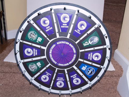 Spinning Prize Wheel-24&#034; across-magnetic-dry erase-add your custom graphic