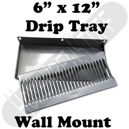6&#034; x 12&#034; stainless steel wall mount drip tray draft beer taps kegerator homebrew for sale