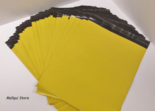 10 YELLOW COLOR POLY SHIPPING BAGS 14.5 x 19 MAILING PLASTIC ENVELOPES