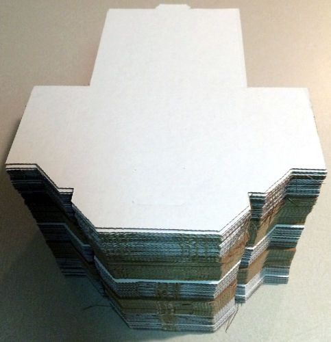 130 new corrugated cardboard cd shipping mailers for single cd&#039;s 5 5/8 x5 x 7/16 for sale