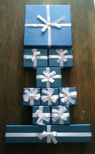 Blue jewelry gift boxes (lot 2)