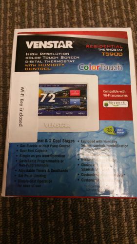 VENSTAR T5900 COLOR TOUCH THERMOSTAT WITH HUMIDITY CONTROL with WIFI Key