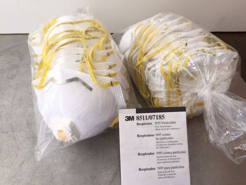 3m 8511 n95 respirator particulate wvalve 20masks 2 packs of 10 07185 free ship! for sale