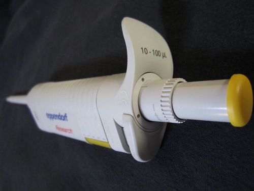 Eppendorf Research single channel pipette 10 to 100ul adjustable volume