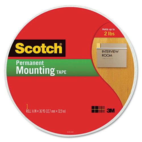 Scotch Foam Mounting Tape, 3/4&#034; Wide X 1368&#034; Long