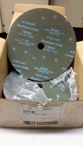 530406 Standard Abrasives 9 1/8&#034; x 7/8 80E-Z KUT 80Grit Resin Fibre Disc 25 pcs