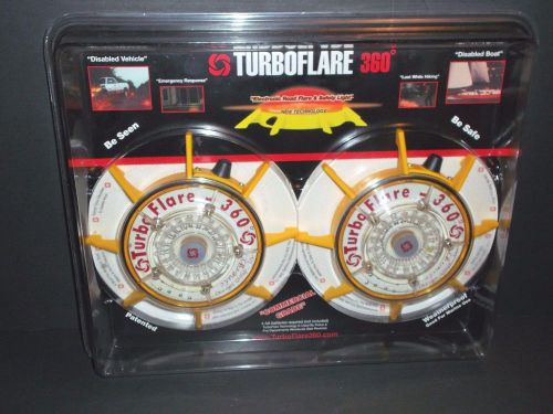 Turboflare 360? (Pack of Two) Emergency Lighting Road Flare Auto Boat New