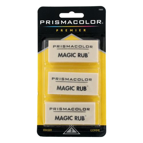 Prismacolor Magic Rub Eraser Non-marring Non-smudge Smear Resistant 3/Pack White