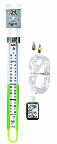 Dwyer Flex-Tube Series 1223 U-Tube Manometer, 10-0-10&#034;WC using Red Gauge Fluid
