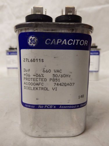 Lot of 63 ge dielektrol vi 3f 660 vac 50 / 60 hz 27l6011s capacitor a1000afc (h5 for sale