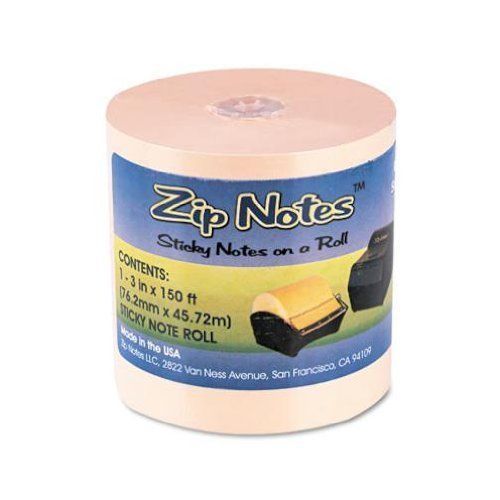 Zip Note Dispenser Refill Roll, Color : TAN or YELLOW, 3 x 150 Sold EACH ONLY