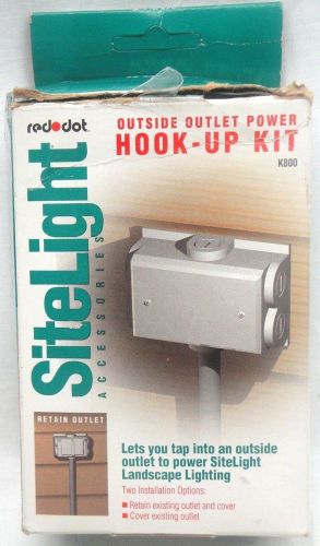 Red dot -outside outlet power hook up kit- (k800)   (h4) for sale