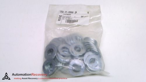 MCMASTER CARR 125A-H-200HV ZP - PACK OF 50 - FLAT WASHER, ZINC PLATED, N #220849