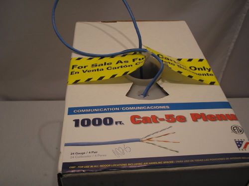 Cat5e Plenum Rated Bulk Cable 30 Feet length.