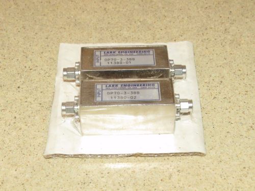 ++ LARK ENGINEERING DP70-3-3BB 11380-01 FILTERS - TWO NEW /SEALED (B1)