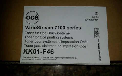 OCE VarioStream 7100 Series Black Toner.New.KK01-F46,2100039666.