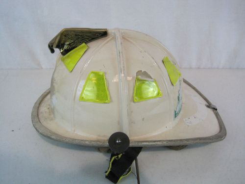 Cairns firefighter white helmet turnout bunker gear model 1010 w/eagle (h0216 for sale