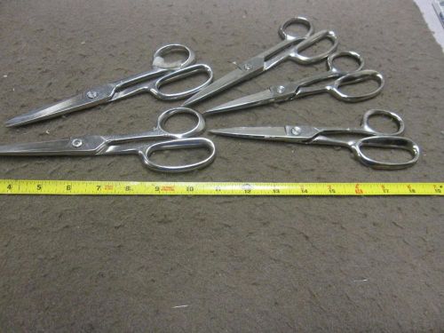 5 PAIR WISS INLAID 1DS HEAVY DUTY AIRCRAFT COMPOSITE SCISSORS SHARP