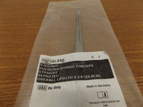 V.Mueller GL 650 Foerster Sponge Forceps