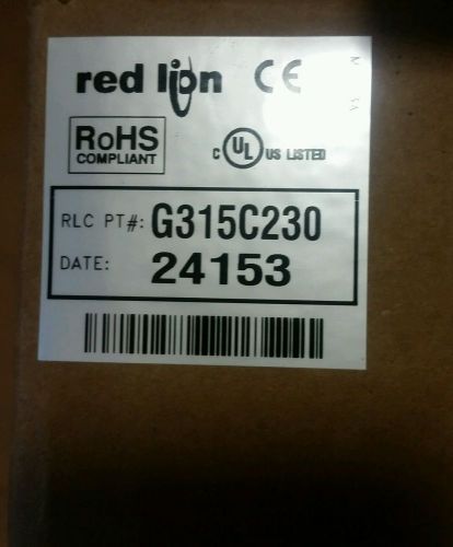 Red lion g315c230 15&#034; color touchscreen  nib with ab power supply &amp; switch for sale