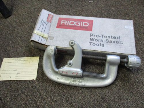 Ridgid Model No.40 / 2 to 4&#034; Pipe Tubing Cutter New OEM Number 40 MADE IN USA