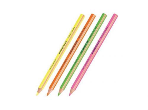 Staedtler Textsurfer Dry Highlighter Pencils 128 64 Fluorcent 4 Color 4mm