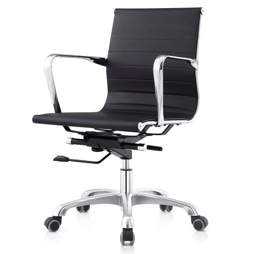 Office casual chair mid-back executive business &amp; industrial black for sale