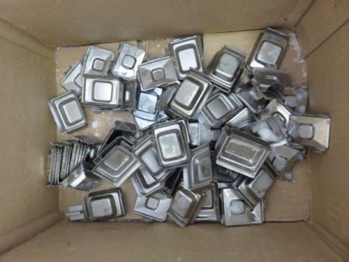 Lot of stainless steel histology base molds various sizes for sale