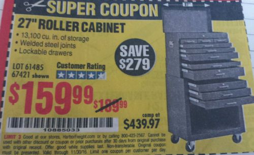 27 inch roller cabinet coupon