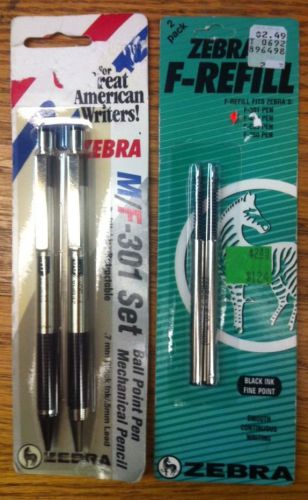 Zebra M/F-301 Set Ballpoint Pen/pencil &amp; F-Refill (3) IP