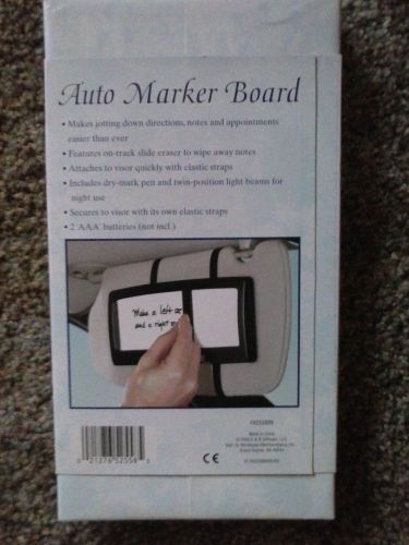 Auto marker board, dry erase