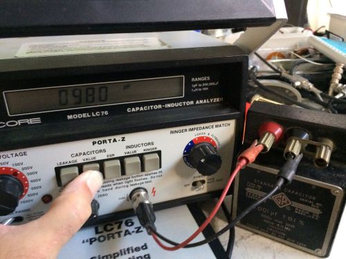 Nicely working sencore lc76 zmeter capacitor &amp; inductor analyzer for sale