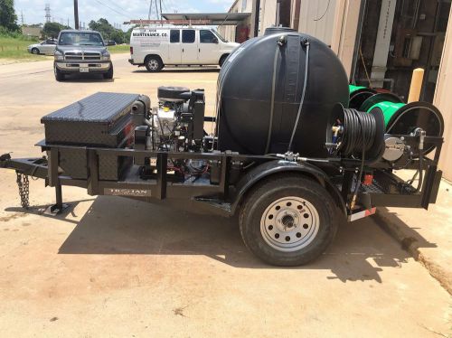 Trojan Trailer Mounted Sewer &amp; Drain Line Jetter 10 GPM @ 3000 PSI