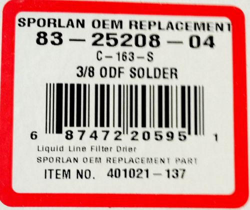 Sporlan OEM Replacement - 83-25208-04 - 3/8&#034; ODF Solder