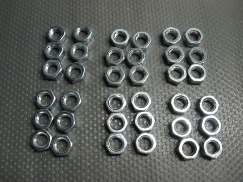 Thin Jam Nuts Low Profile Hex Nut 1/2-20 Zinc Plated Carbon Steel 36 Pieces