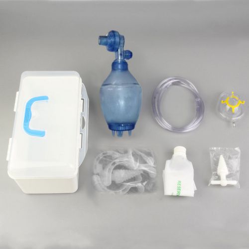 Manual Simple Resuscitator PVC Kid Ambu Bag + Oxygen Tube First Aid kit~FG
