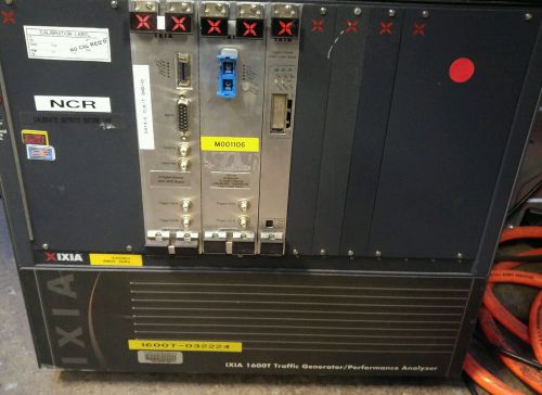 IXIA 1600T Traffic Generator w Lm10ge500f1b lm10ge223f lm1000gbic-p1 + software