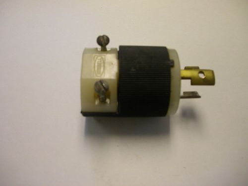 Hubbell hbl 4720-c male twist lock plug connector 15a 125v for sale