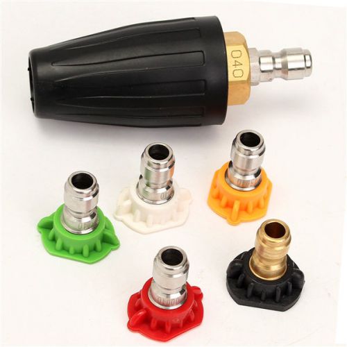 1/4 Inch Quick Connect High Pressure Washer Rotating Turbo Nozzle Spray Nozzles
