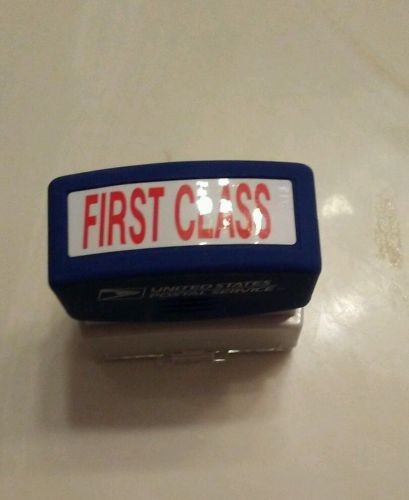 FIRST CLASS Pre-inked Stamp, Red Ink, Stamp-Ever Brand