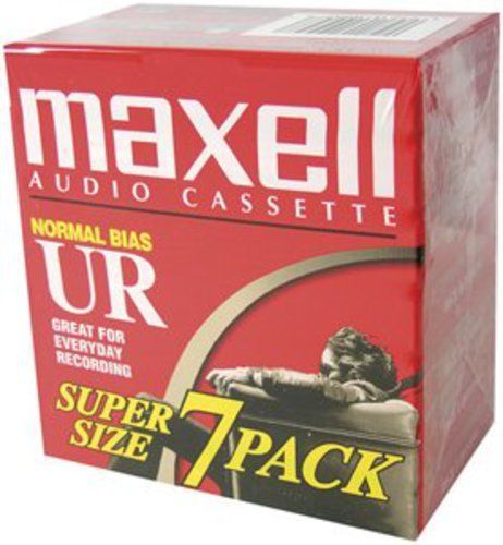 Maxell Ur-90 7PK Brick Normal Bias Audio Cassettes Audio