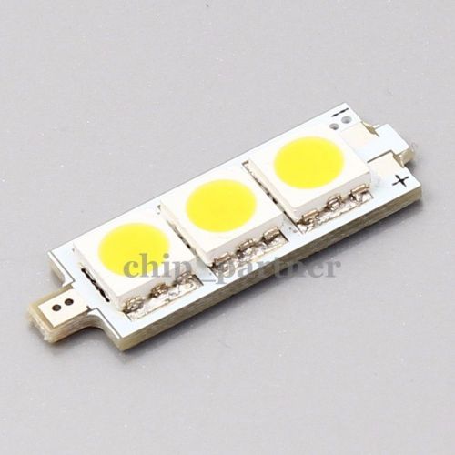 10pcs 9V 5050 Square 3pcs Warm White SMD LEDs Lamp Beads Pale Yellow