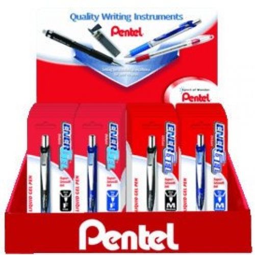 Pentel new energel deluxe rtx retractable liquid gel pen (cd4bl775ac), 48 count for sale